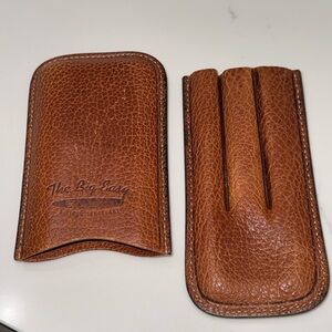 The Big Easy Brown Leather Cigar Case Men Accessories